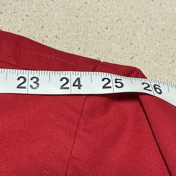 Lands End Chore Barn Coat Women Size XL Red Puff Lining Toggle Workwear Vintage - Picture 7 of 8